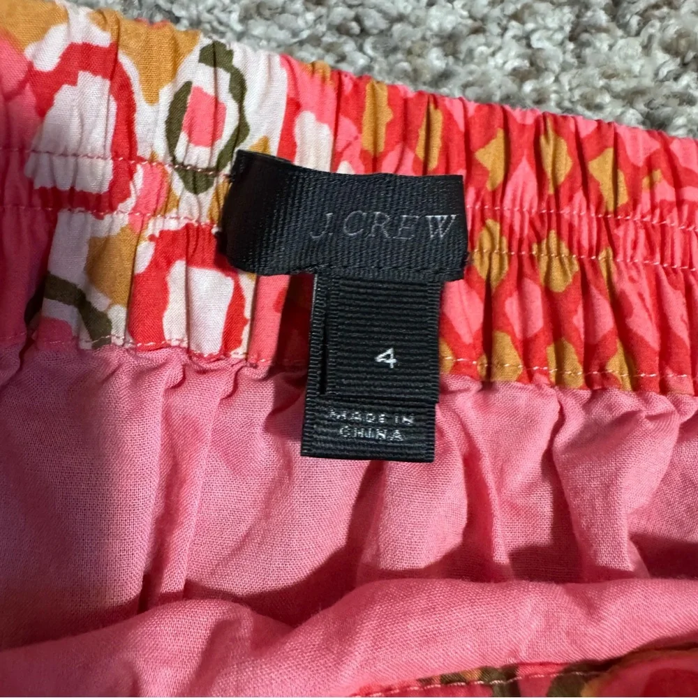 J. Crew Cotton pleat-front skirt in paisley print - 4 - Picture 3 of 4